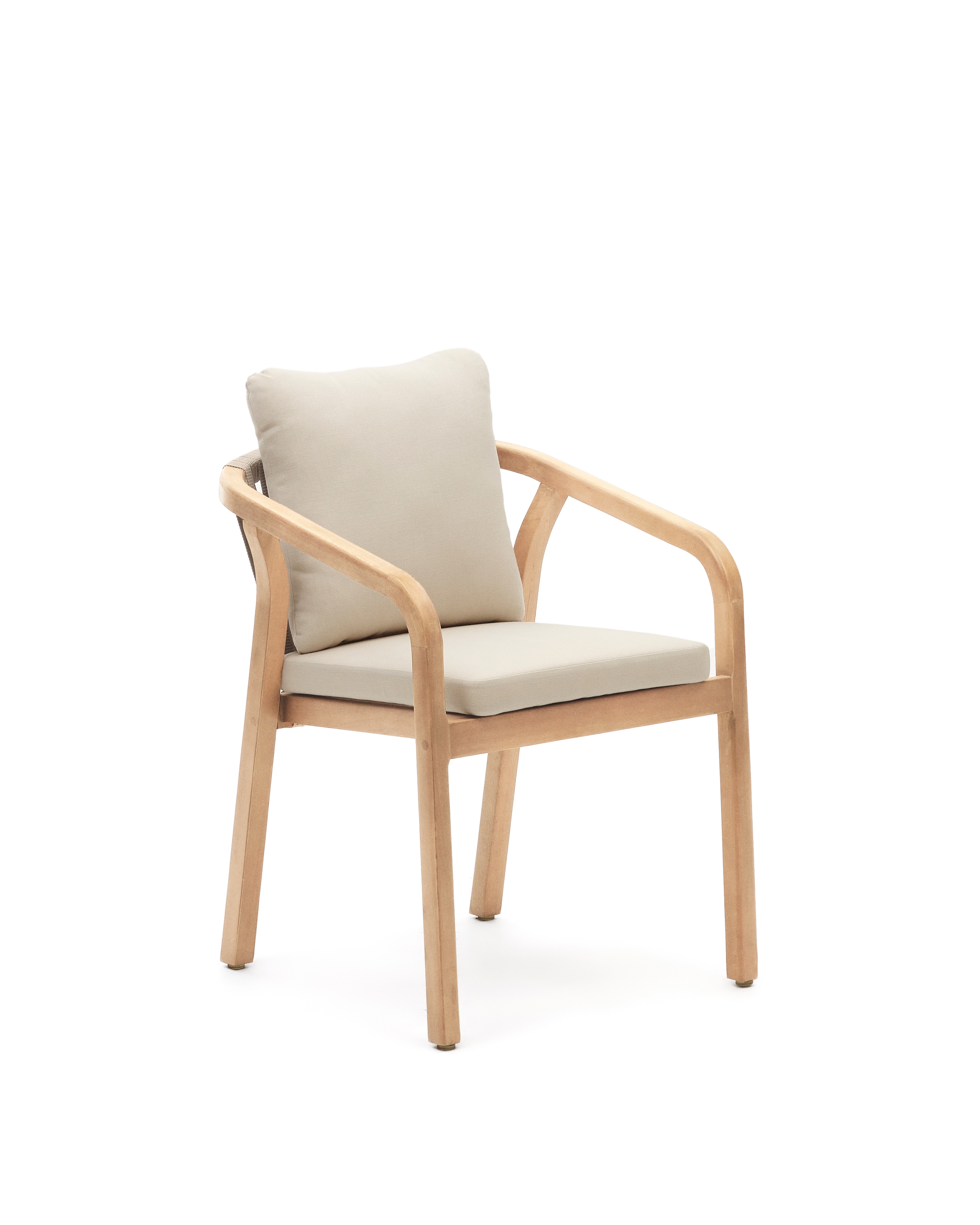 Malaret Стул из массива эвкалипта и белого шнура La Forma (ex Julia Grup)