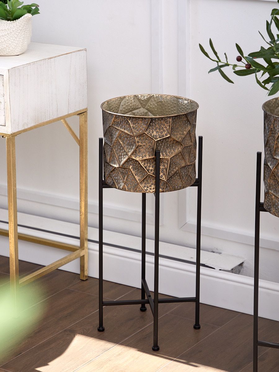 Кашпо напольное Каир на подставке Glasar 57-463/2