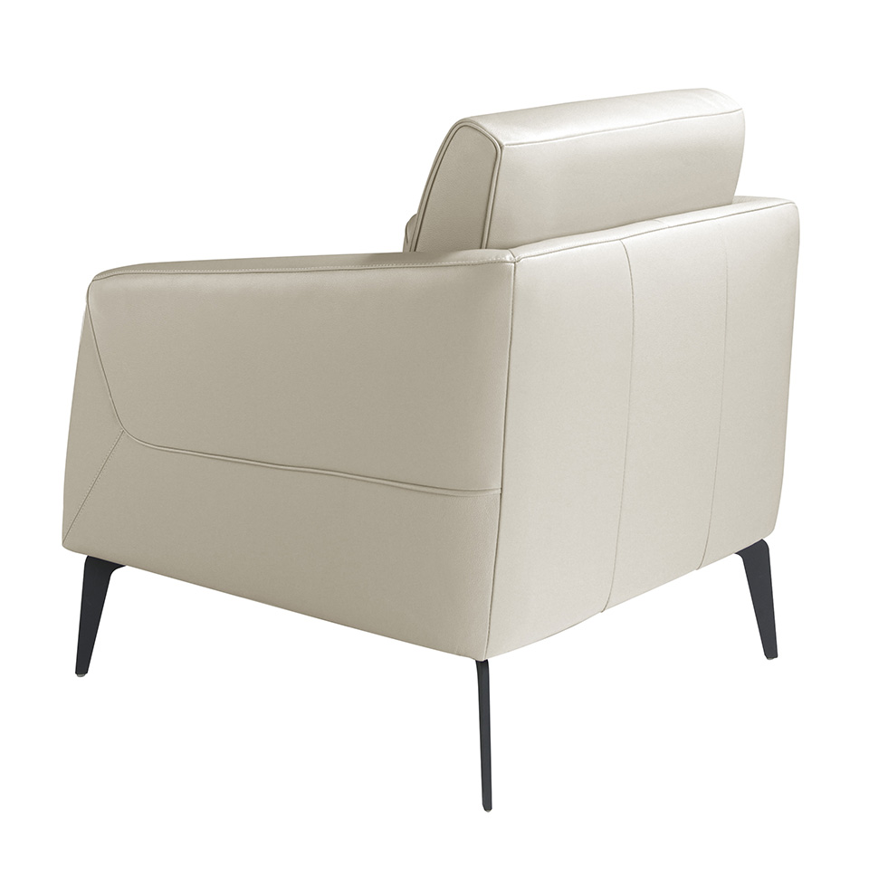 Кресло 5094/KF-A051-M5652 кожаное с черными стальными ножками Angel Cerda