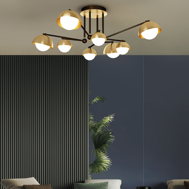 Потолочная люстра FABIANA L10 Brass Black by ImperiumLoft