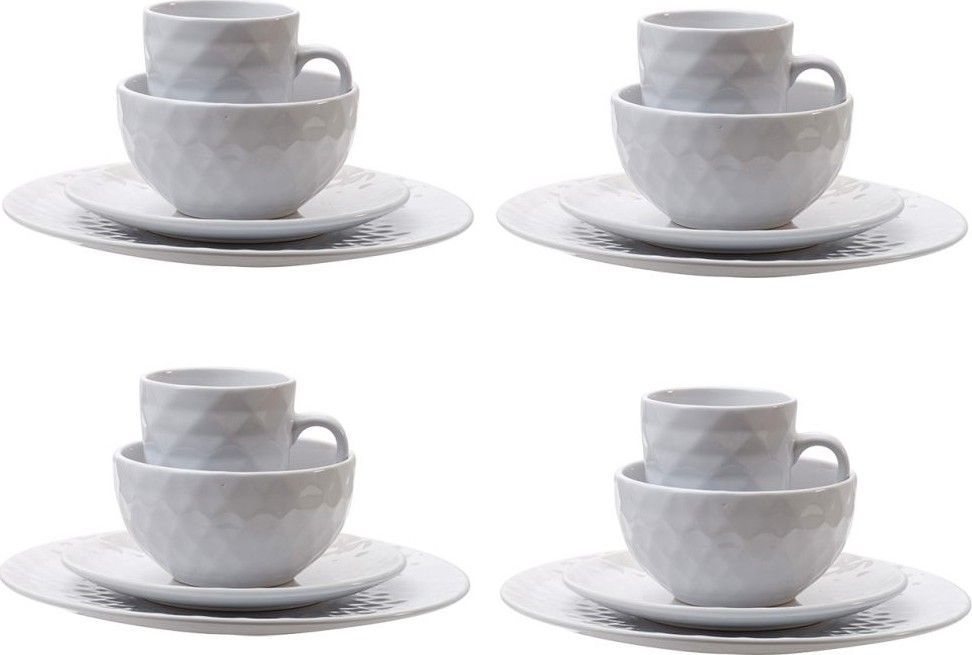 Набор столовой посуды, предметов Glasar 2137-CREA-DS