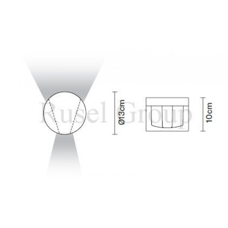Настенно-потолочный светильник Fabbian JAZZ D52 G02 00