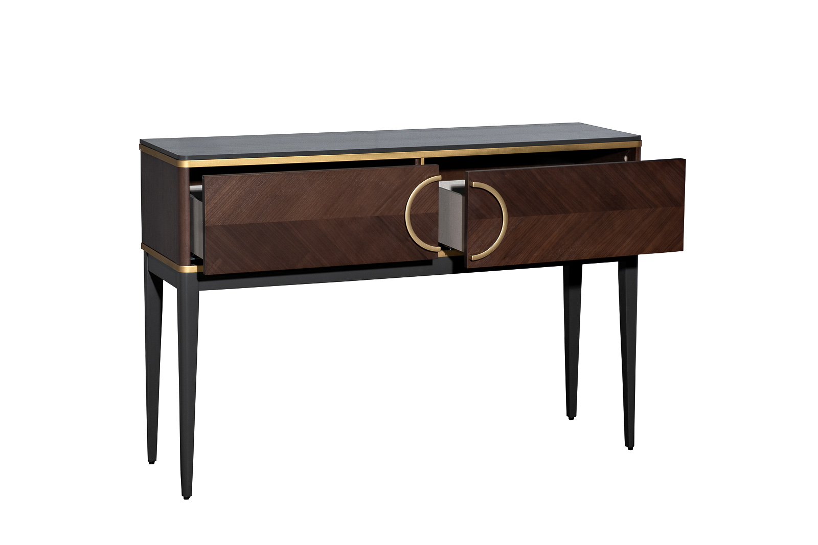 Консоль шпон 2 ящика 120*80*35 Garda Decor 151SV-10002