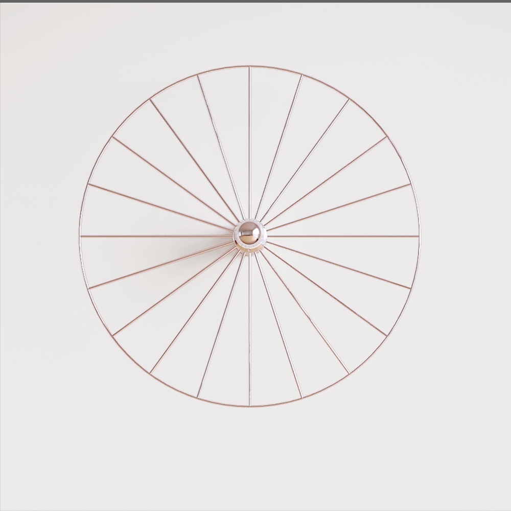 Бра Wheel 60 cm хром + цоколь 15 cm хром Aromas del Campo