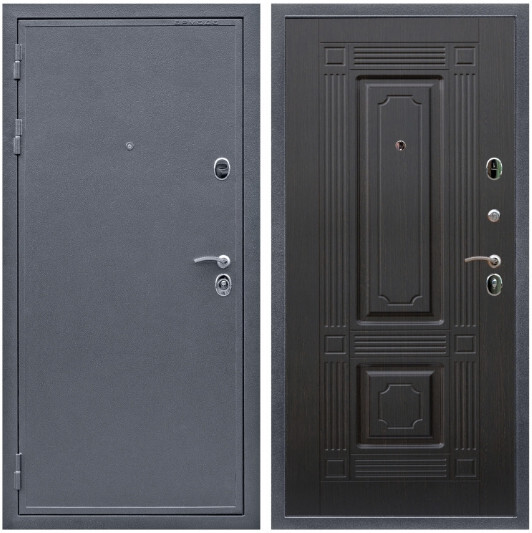 Дверь входная Graf Престиж Антик серебро / МДФ 6 мм ФЛ-2 Венге