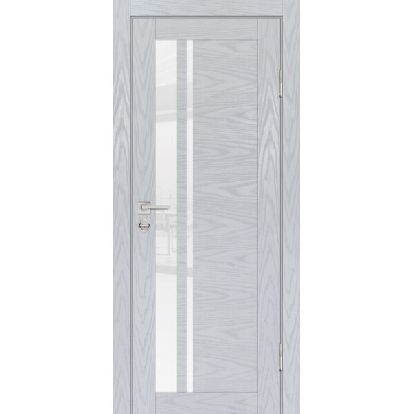 Межкомнатная дверь Graf PSM-8 белоснежный лакобель Дуб скай серый (2000 х 700)