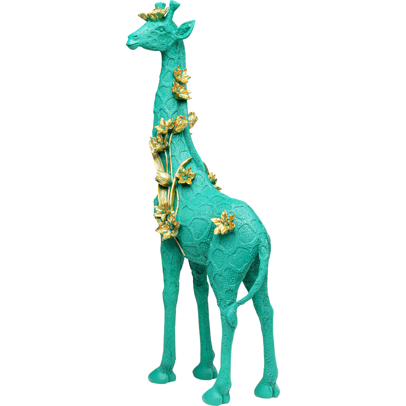 Фигура декоративная Flower Giraffe Green 76cm KARE 57257