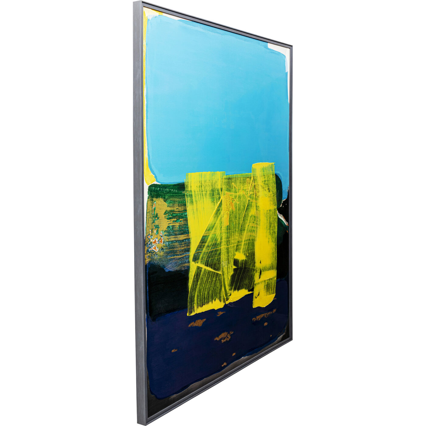 Картина в раме Abstract High Gloss Blue 120x160cm KARE 57727