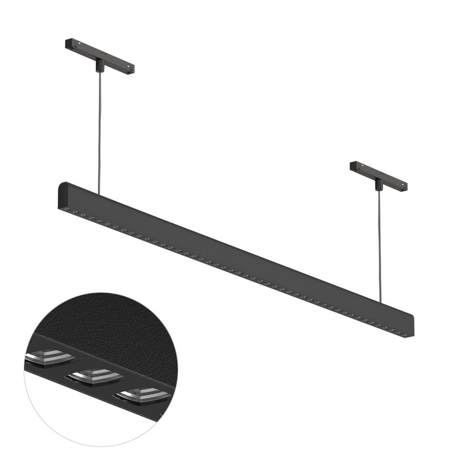 Светодиодный светильник для магнитной системы Ledron Sagi Style T 1010 Black-Silver 3000K