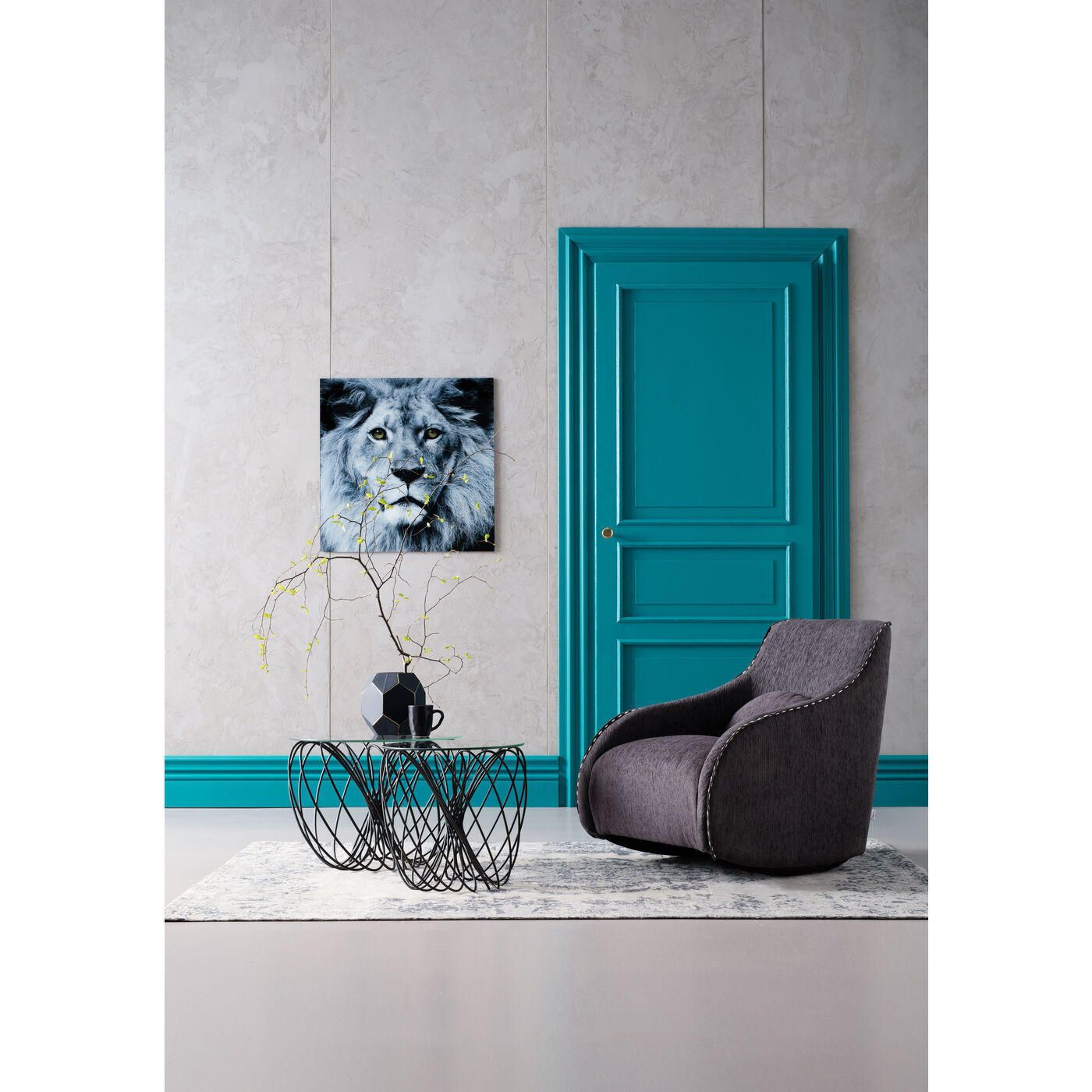 Столик кофейный KARE Wire 82318