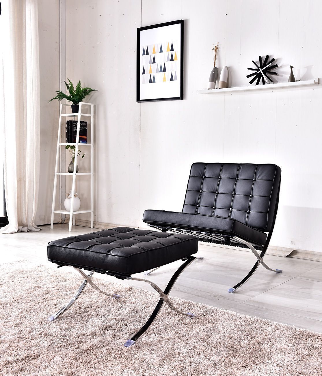 Кресло BARCELONA CHAIR чёрный Bradex Home FR 0014