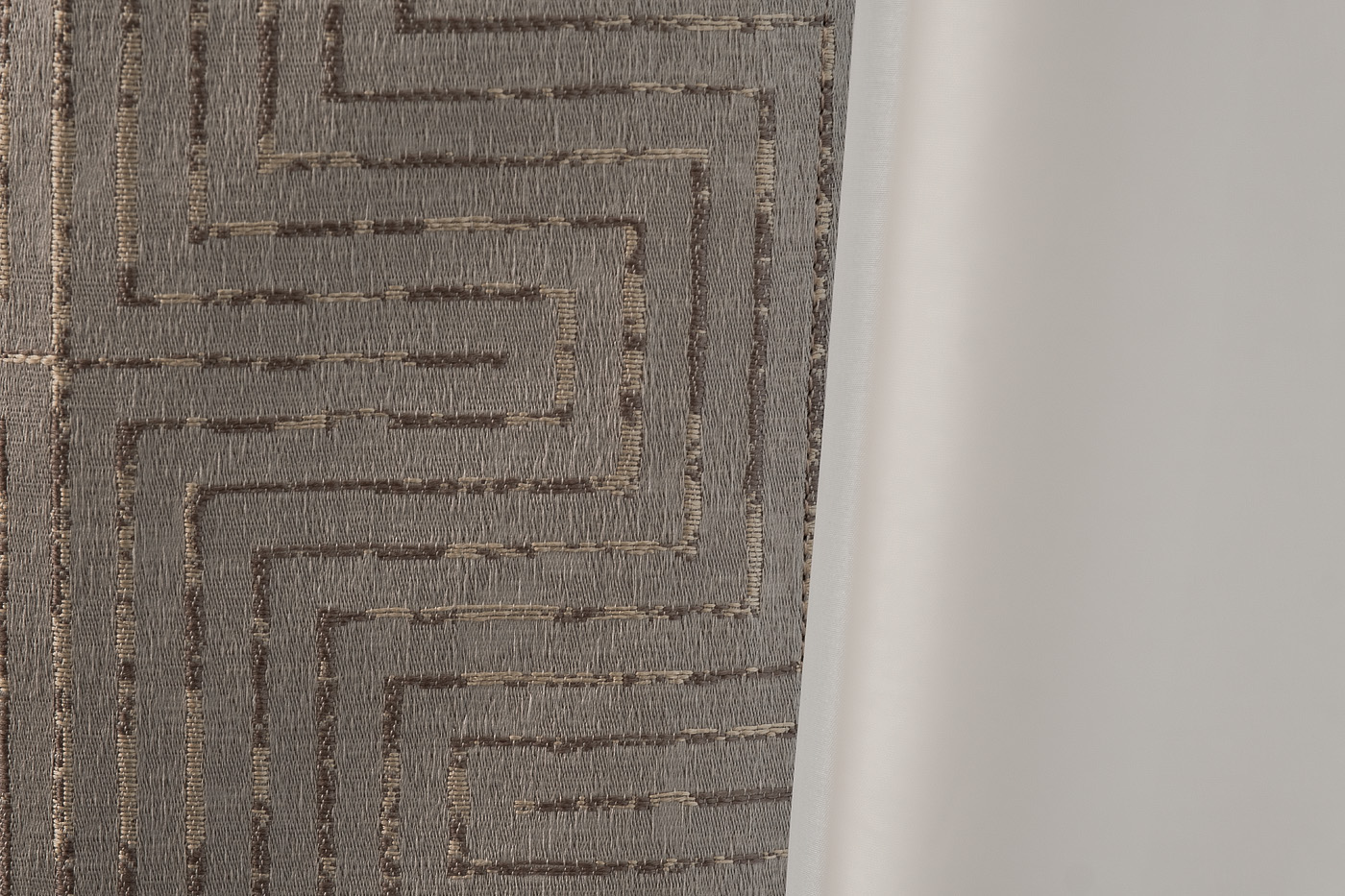 Портьера Gloss 275х260см серая Garda Decor 121GD-00005/1