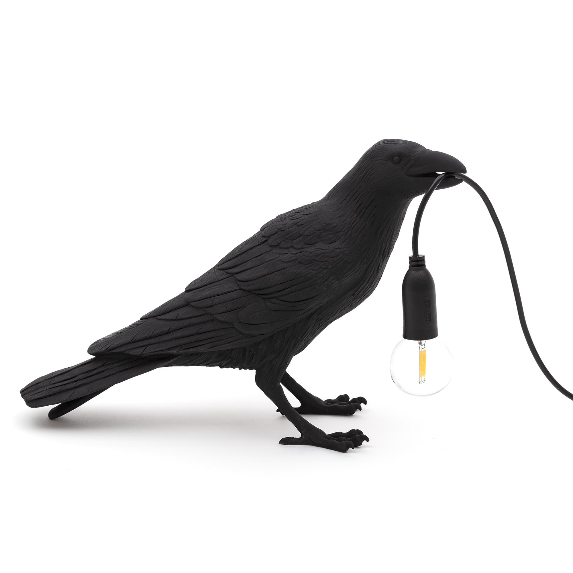 Настольная лампа Seletti Bird Black Waiting 14735
