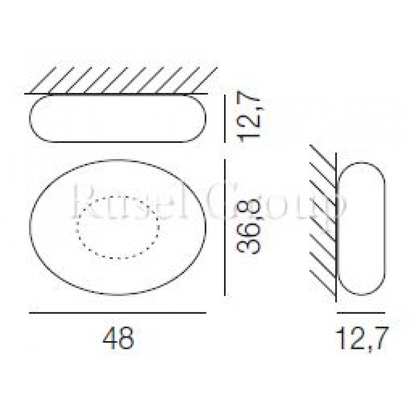 Настенно-потолочный светильник Vistosi SPROUT PP G