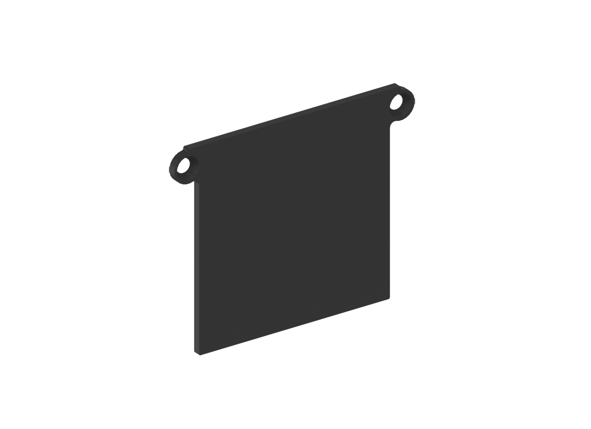 Боковая  глухая заглушка для профиля Donolux CAP18519RAL9005