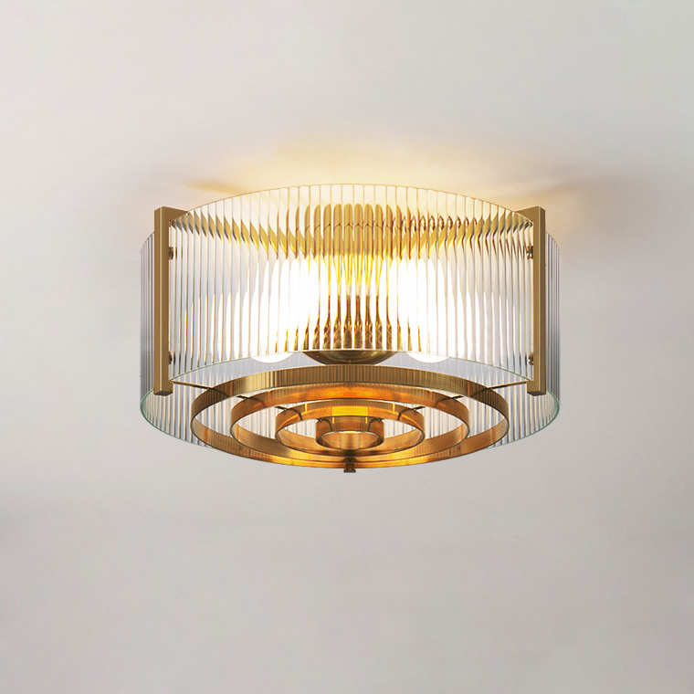 Потолочная люстра из рельефного стекла LUSSA D48 by ImperiumLoft