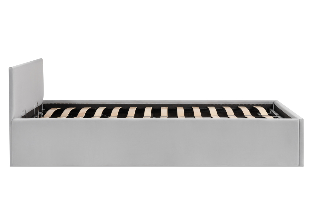 Кровать Woodville Оливия 160х200 с ПМ светло-серая 533901