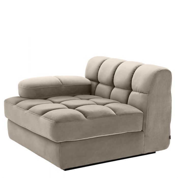 Диван , правая часть Eichholtz Dean savona greige velvet - Right,   115031