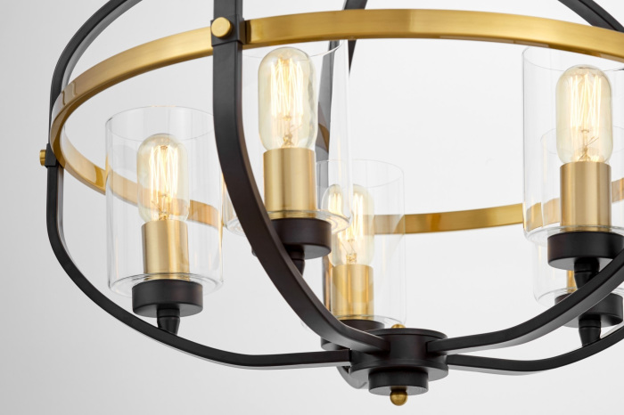 Подвесная люстра Lumina Deco LDP 1141-5 BK+MD