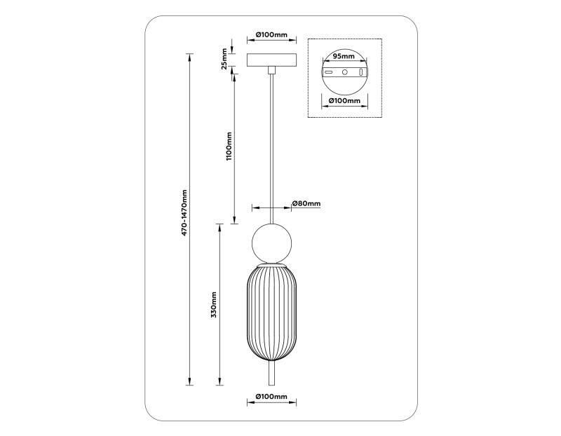 Подвесной светильник Ambrella Light LH53101