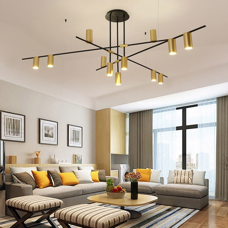 Потолочная люстра CASA N L12 Black by ImperiumLoft