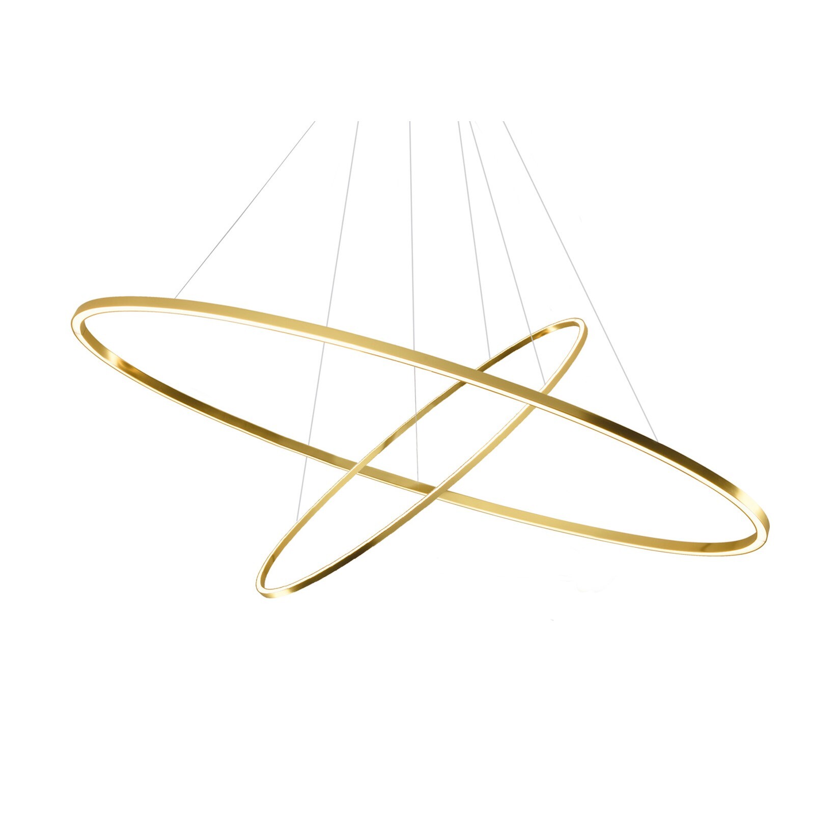 Подвесной светильник Nemo Ellisse Double gold