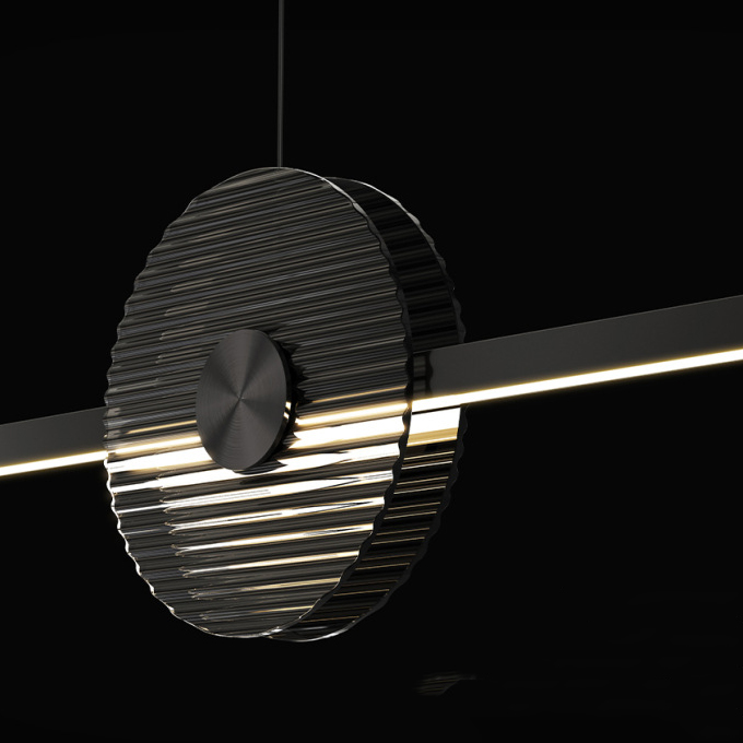 Реечный, рядный светильник ZVI L160 Brass by ImperiumLoft