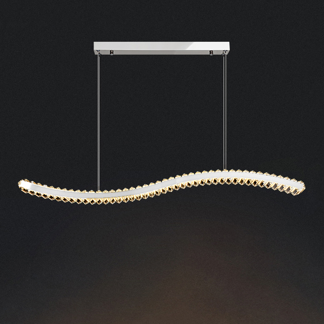 Подвесной светильник BERTOLDA W B L100 Chrome by ImperiumLoft