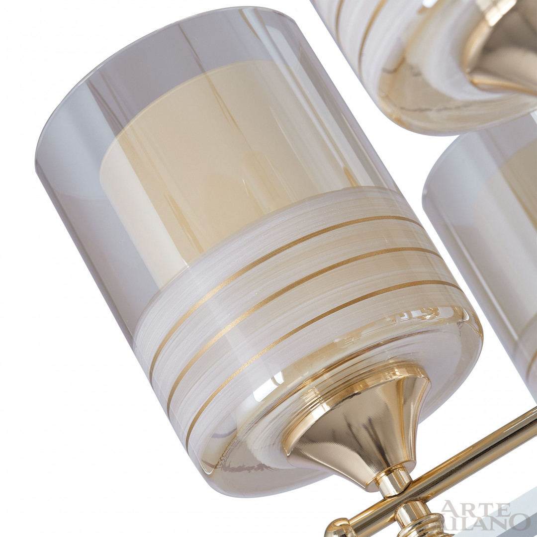 Люстра подвесная с плафонами 306087/5 Wh/Gd Arte Milano