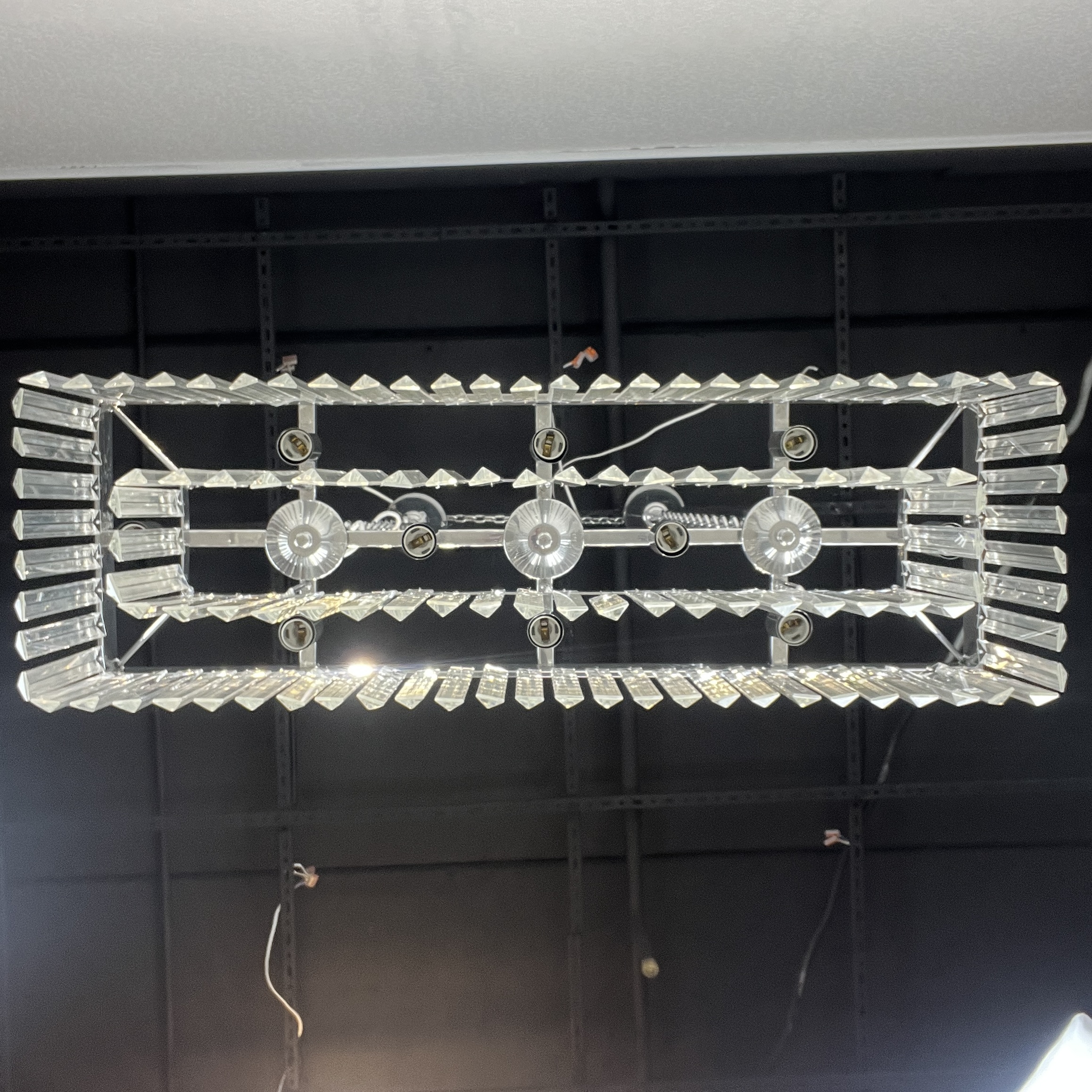 Люстра Rh 1920S Odeon Clear Glass Fringe Chrome By Imperiumloft