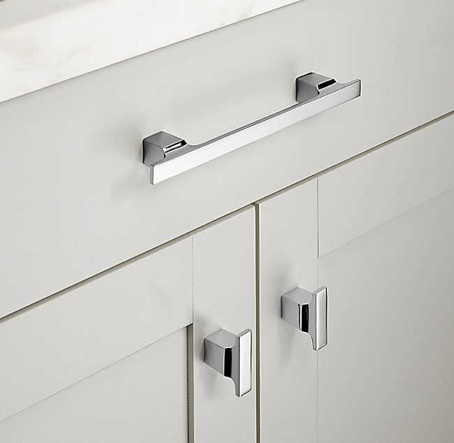 Ручка-скоба Restoration Hardware Colliers L.20.3 Polished Chrome