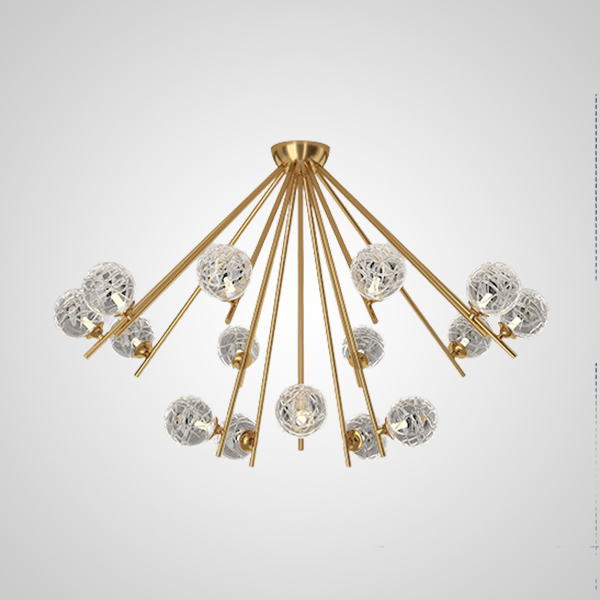 Потолочная люстра INGELA CH L15 Brass by ImperiumLoft