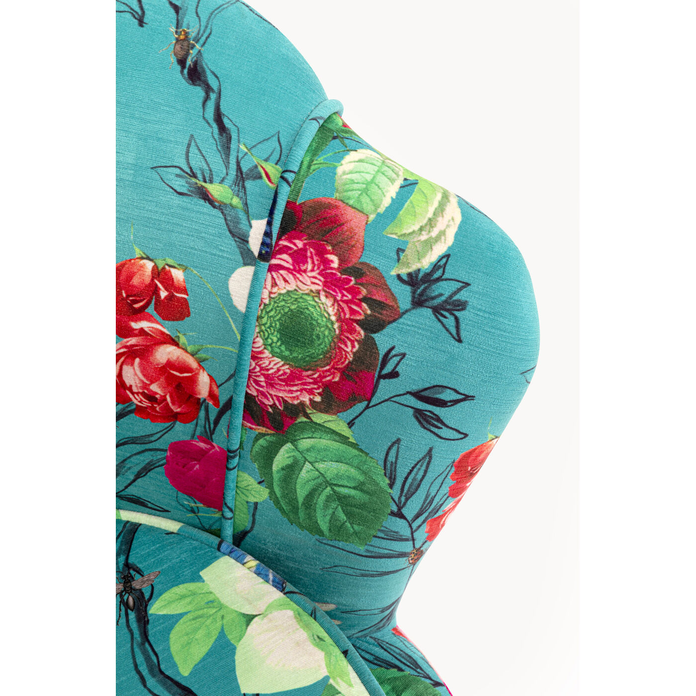 Кресло Water Lily Gold Flower Fever Blue KARE 71168