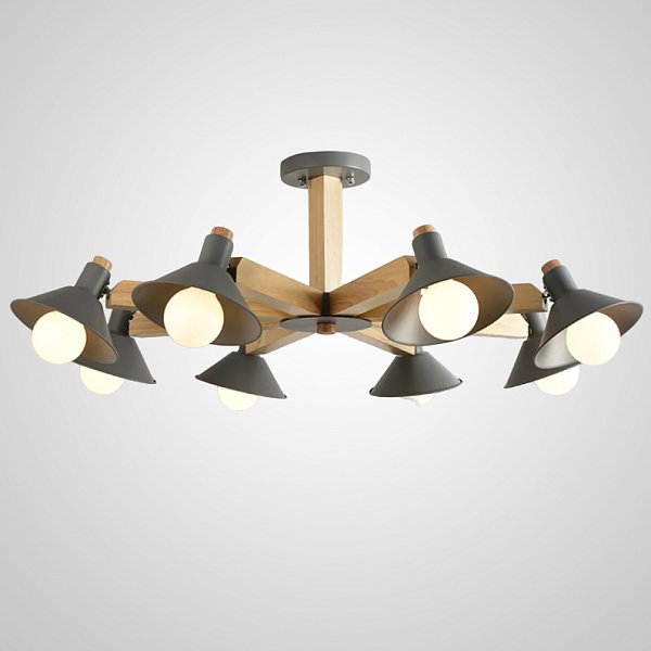 Люстра на штанге HORN B D94 Gray by ImperiumLoft