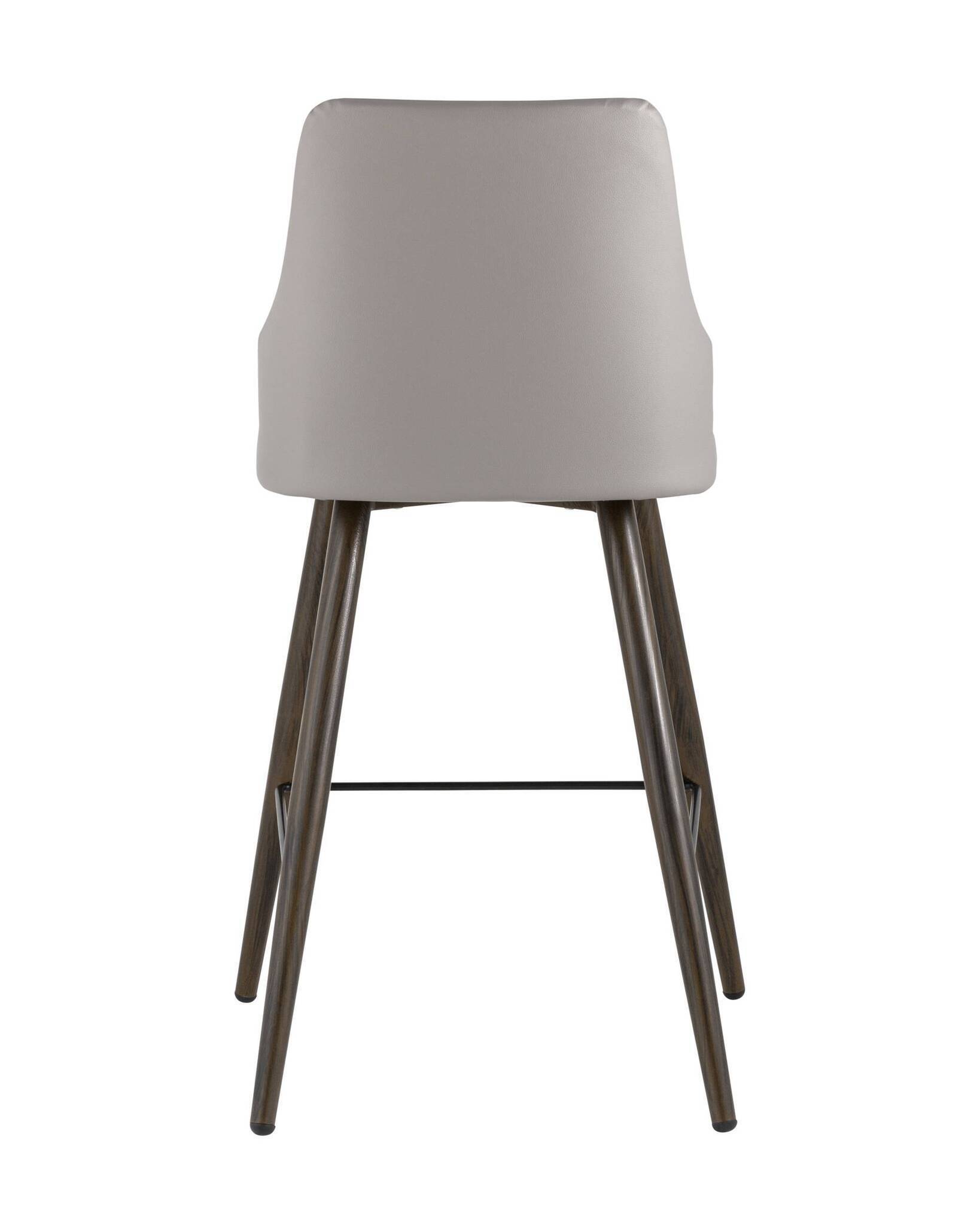 Стул полубарный Коналл экокожа серый Stool Group