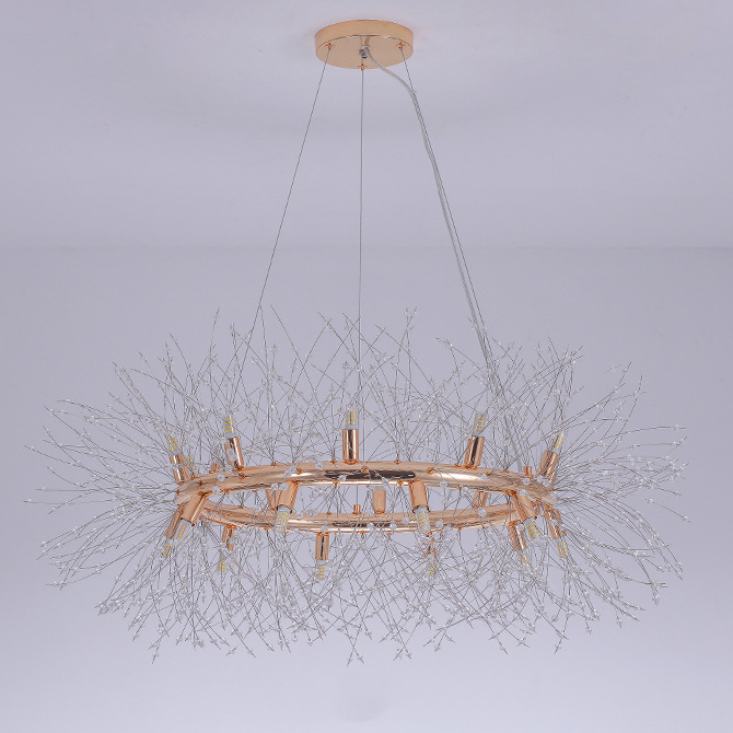 Подвесная люстра ROSALIA RING D70 by ImperiumLoft