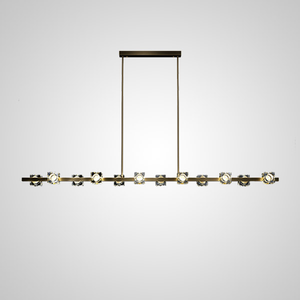 Потолочный светильник MICHAL LONG L10 Brass Black by ImperiumLoft