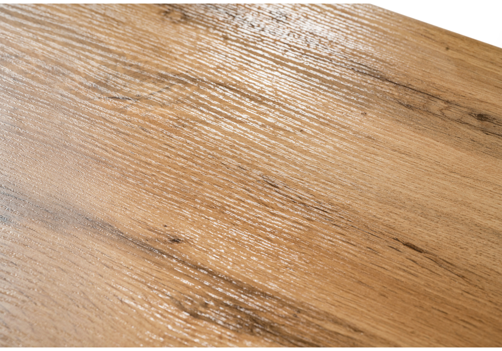 Стол деревянный Woodville Денвер Лофт 120х60х75 25 мм дуб вотан / черный матовый 506942