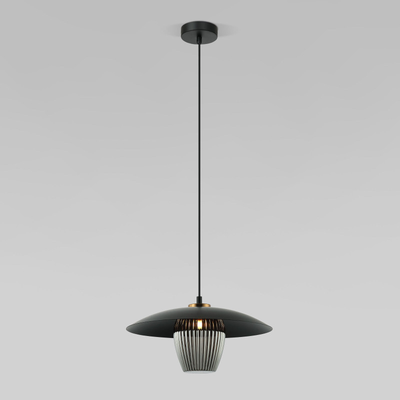 Подвесной светильник Eurosvet 50259/1 черный/дымчатый