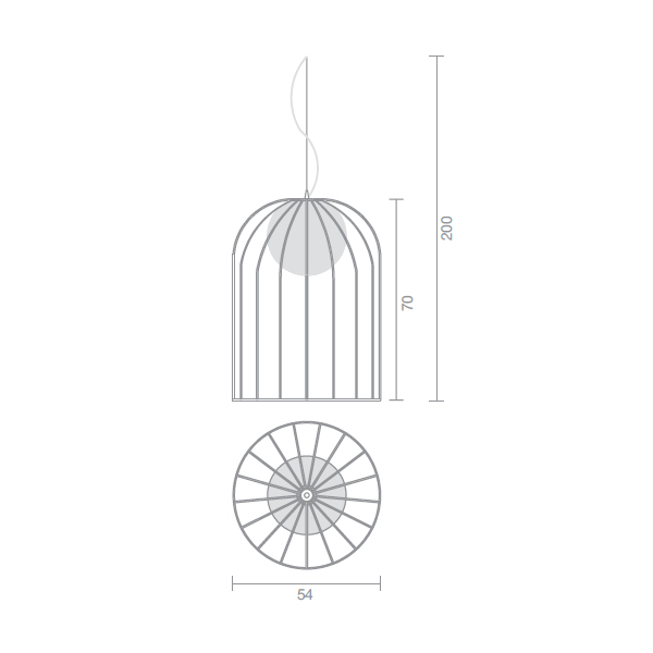 Подвесной светильник Selene Illuminazione Kluvi copper 1095-025