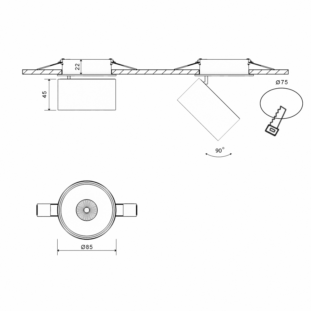 Светильник DesignLed GW-8001S-9-BL-NW