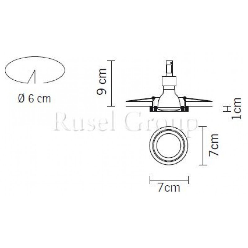Встраиваемый светильник Fabbian Venere D55 F55 01