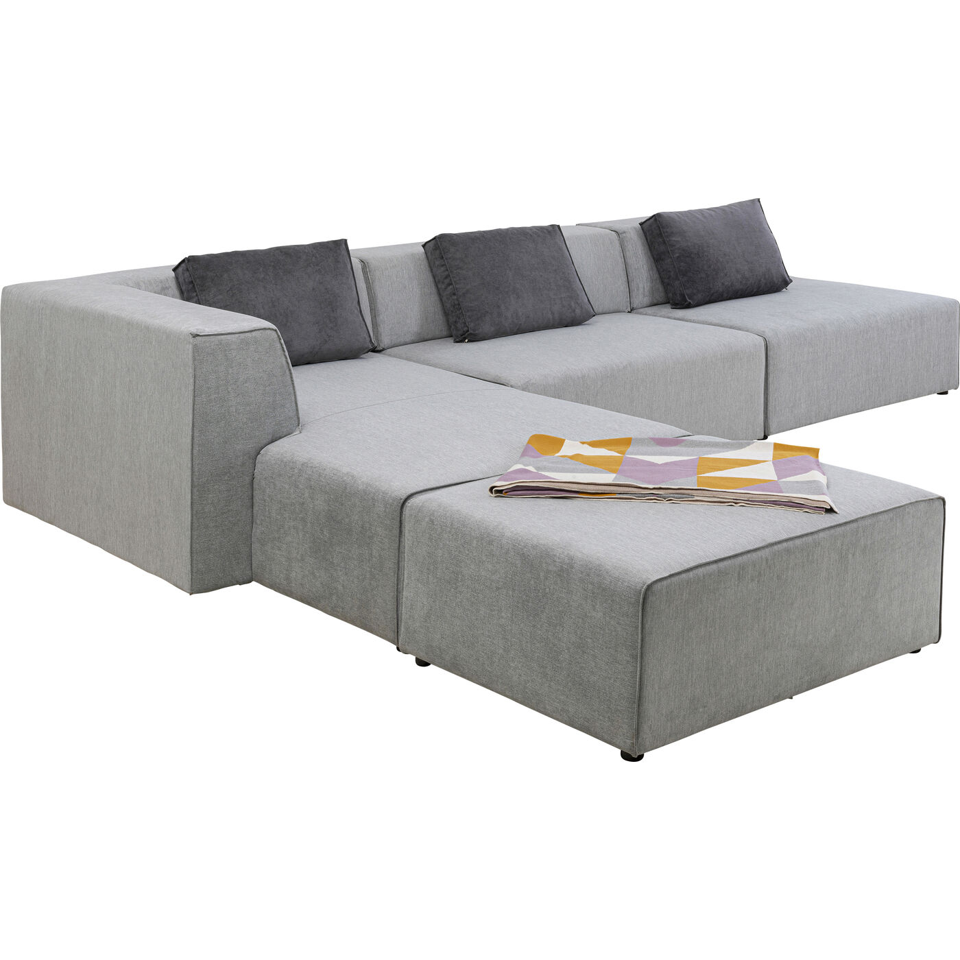 Диван угловой левосторонний Infinity Atlanta Grey Left KARE 86586