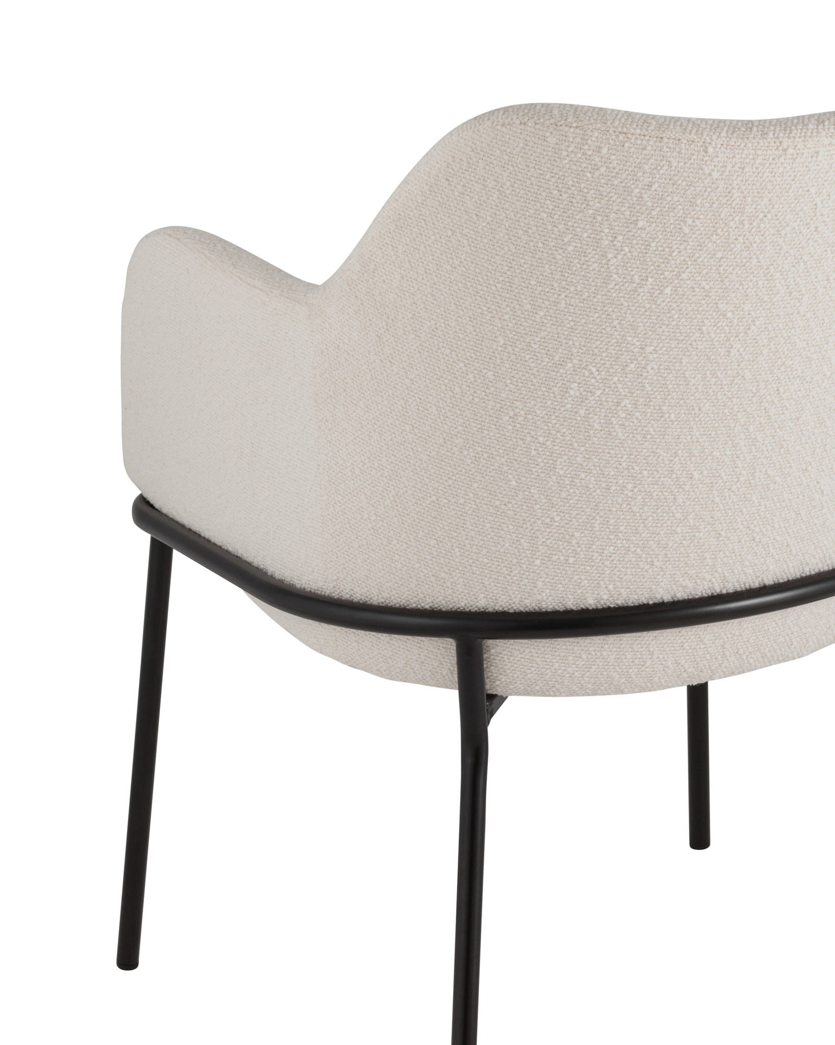 Стул Кози ткань букле молочный Stool Group