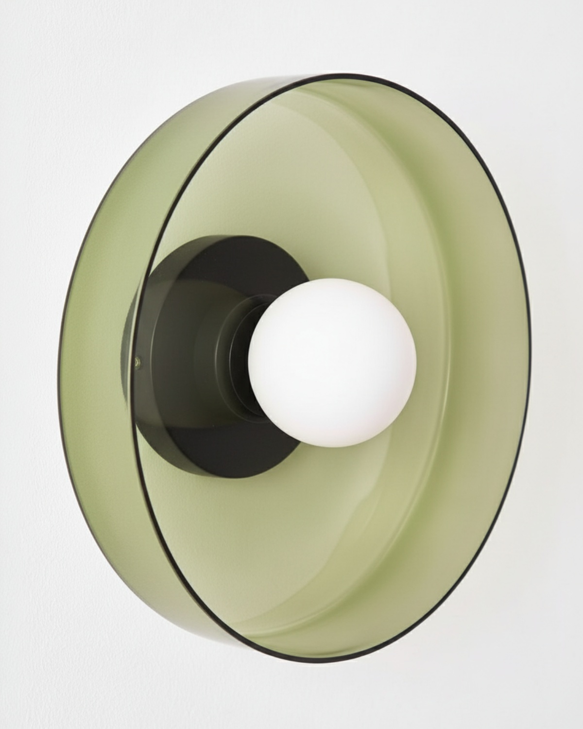 Настенный светильник “Кассель” с зеленым стеклом – Ø 35 см Louvre Home LHLSC560324SWL