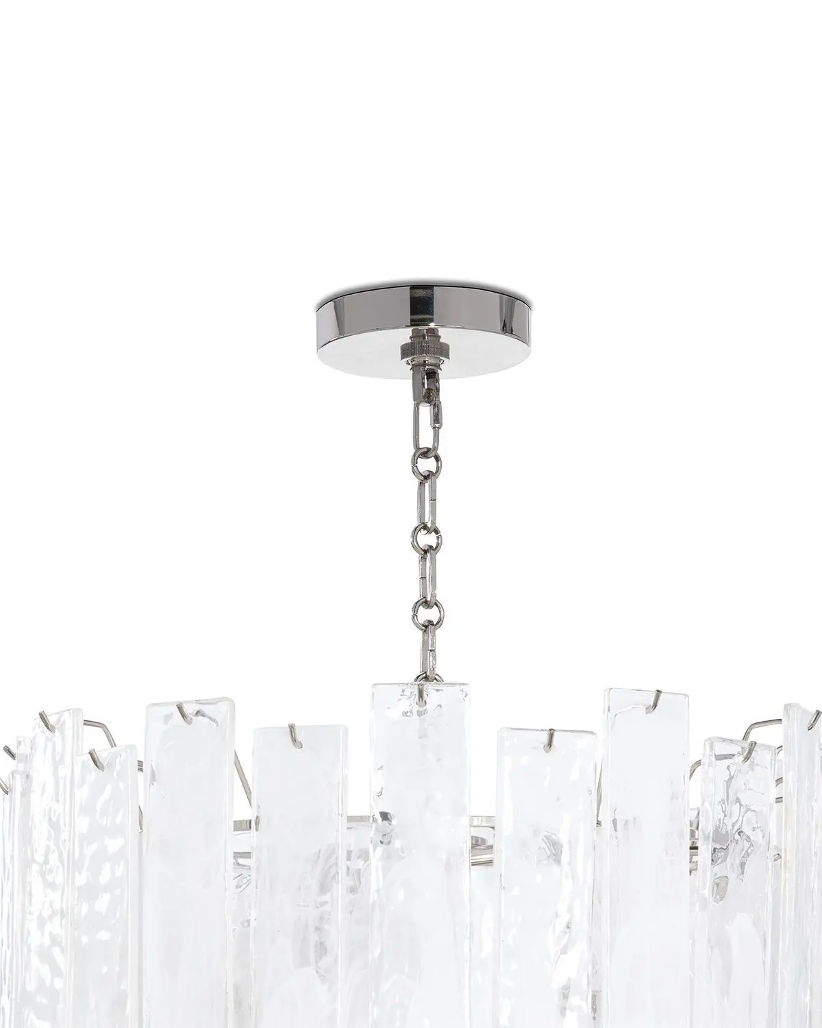 Серебряная люстра Рейнар Louvre Home JJ10211-8D polished nickel