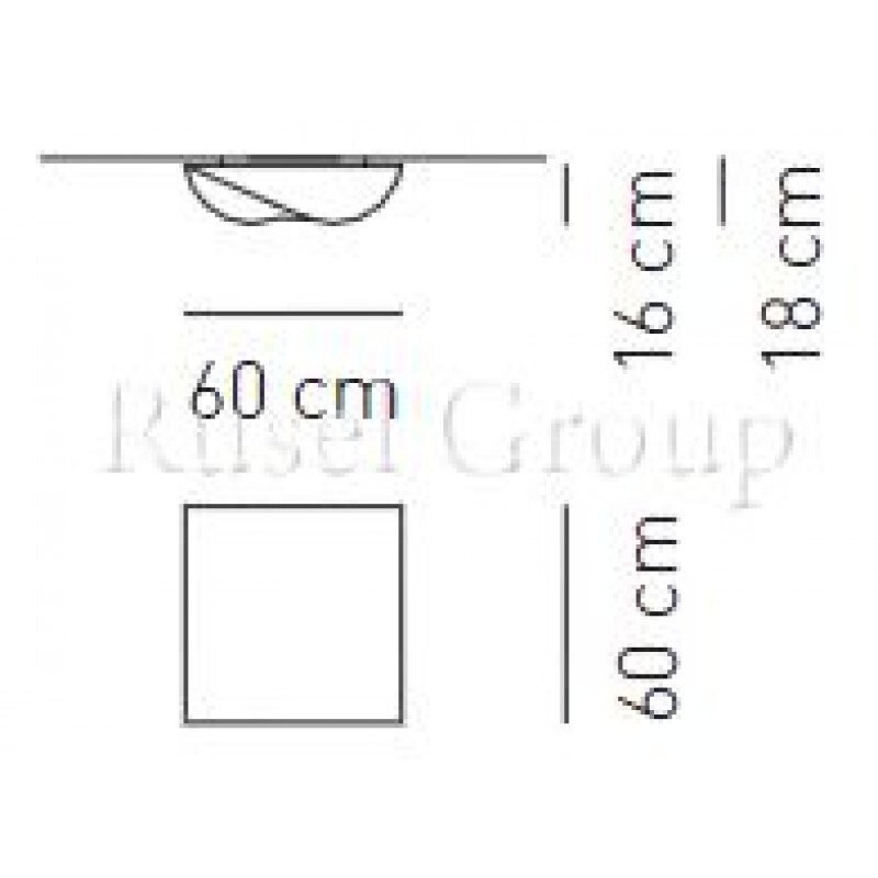 Настенно-потолочный светильник Axo Light STORMY PL 60