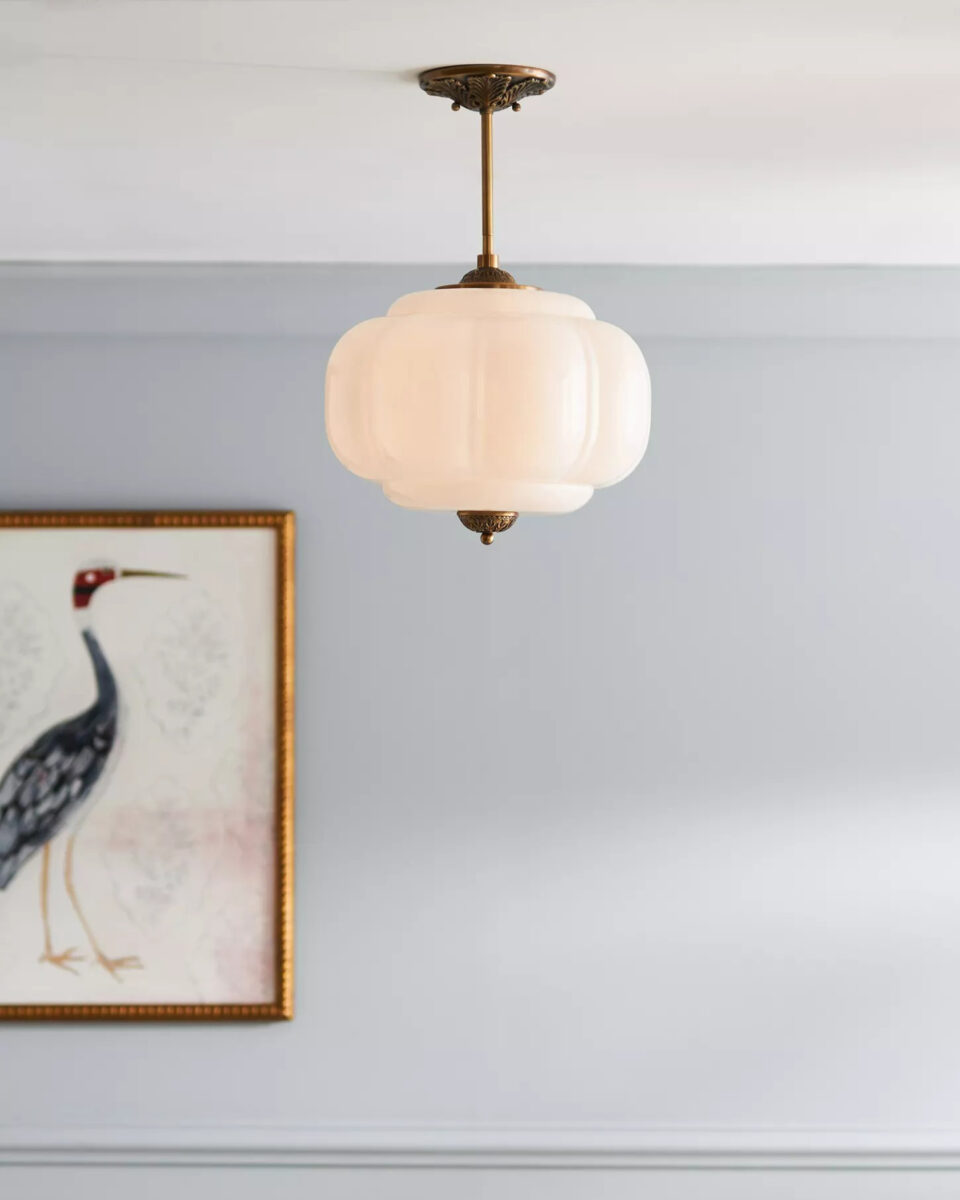 Золотой подвесной светильник Элаиза Louvre Home LHLCH120324SWL