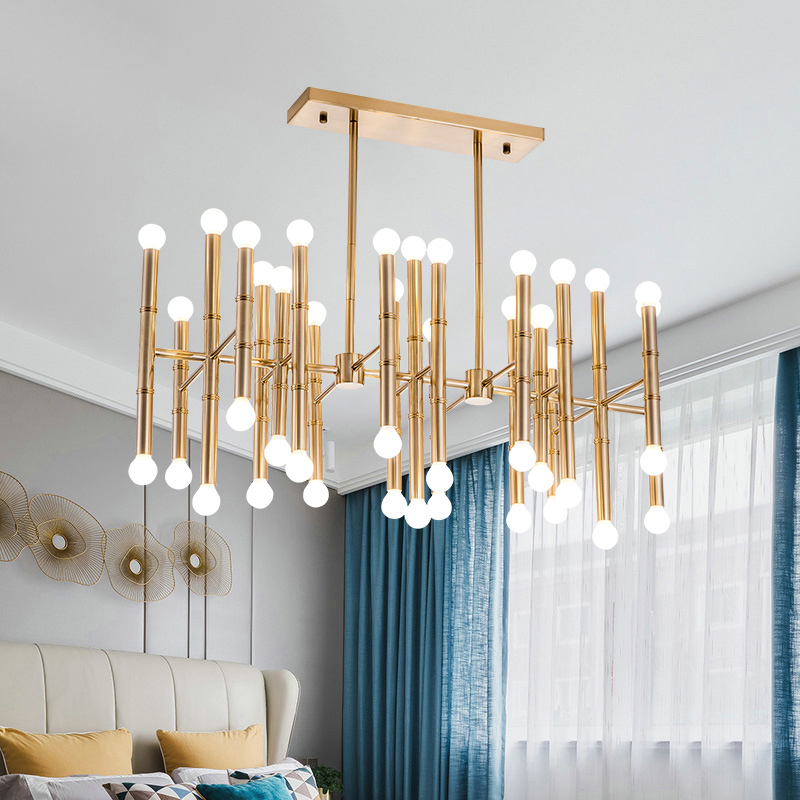 Подвесная рядная люстра CONSTA L30 Black by ImperiumLoft