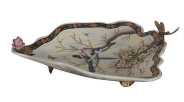 Блюдо со стрекозой Glasar HC950HM/HX1447